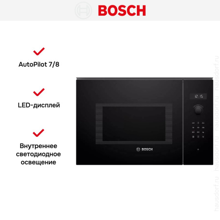 Встраиваемая микроволновая печь Bosch BEL554MB0 купить за 78&nbsp;000.43 ₽ в Москве с доставкой по РФ