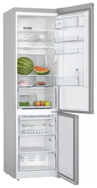 Холодильник с нижней морозильной камерой BOSCH KGN39XI28R - купить онлайн, цена 198 500.45 ₽, стоимость доставки по МСК и РФ от 300 рублей, заказать сейчас! Холодильник с нижней морозильной камерой BOSCH KGN39XI28R - купить за 198 500.45 ₽ в Москве с доставкой по РФ