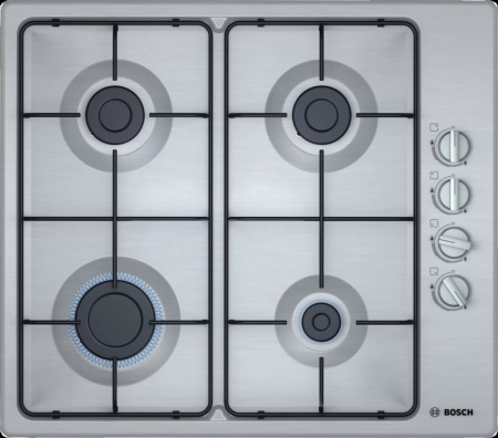 Газовая варочная панель Bosch PBP6C5B82O - купить онлайн, цена 23 900.50 ₽, стоимость доставки по МСК и РФ от 300 рублей, заказать сейчас! Газовая варочная панель Bosch PBP6C5B82O купить за 23 900.50 ₽ в Москве с доставкой по РФ