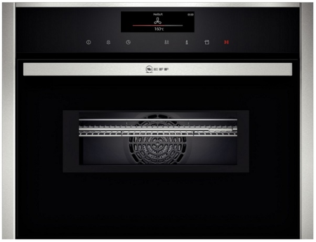 Компактный духовой шкаф Neff C28QT27N0 - купить онлайн, цена 375 000 ₽, стоимость доставки по МСК и РФ от 300 рублей, заказать сейчас! Компактный духовой шкаф Neff C28QT27N0 купить за 375 000 ₽ в Москве с доставкой по РФ