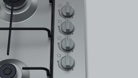 Газовая варочная панель Bosch PBP6C5B82O - купить онлайн, цена 23 900.50 ₽, стоимость доставки по МСК и РФ от 300 рублей, заказать сейчас! Газовая варочная панель Bosch PBP6C5B82O купить за 23 900.50 ₽ в Москве с доставкой по РФ