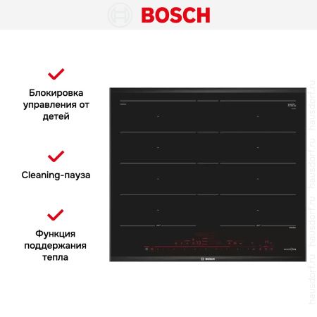 Индукционная варочная панель BOSCH PXY695DX6E - купить онлайн, цена 224 985.11 ₽, стоимость доставки по МСК и РФ от 300 рублей, заказать сейчас! Индукционная варочная панель BOSCH PXY695DX6E купить за 224 985.11 ₽ в Москве с доставкой по РФ