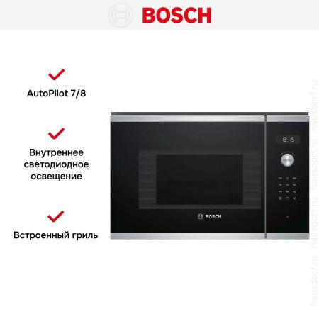 Встраиваемая микроволновая печь Bosch BEL524MS0 купить за 126&nbsp;000.27 ₽ в Москве с доставкой по РФ