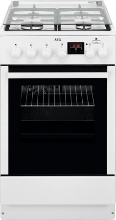 Комбинированная плита AEG CKR56400BW - купить онлайн, цена 36 520 ₽, стоимость доставки по МСК и РФ от 300 рублей, заказать сейчас! Комбинированная плита AEG CKR56400BW купить за 36 520 ₽ в Москве с доставкой по РФ