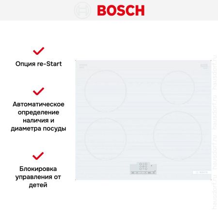 Индукционная варочная панель Bosch PUE612BB1J купить за 68&nbsp;740.42 ₽ в Москве с доставкой по РФ