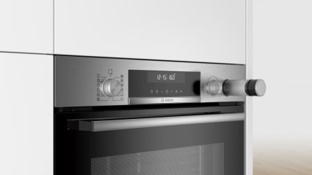 Встраиваемый духовой шкаф с функцией добавления пара BOSCH HRG5184S1 - купить онлайн, цена 224 985.27 ₽, стоимость доставки по МСК и РФ от 300 рублей, заказать сейчас! Встраиваемый духовой шкаф с функцией добавления пара BOSCH HRG5184S1 купить за 224 985.27 ₽ в Москве с доставкой по РФ