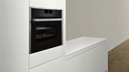 Компактный духовой шкаф Neff C18FT48N1 - купить онлайн, цена 377 200 ₽, стоимость доставки по МСК и РФ от 300 рублей, заказать сейчас! Компактный духовой шкаф Neff C18FT48N1 купить за 377 200 ₽ в Москве с доставкой по РФ