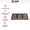 Варочная панель Ilve H906CNV Ant/C купить за 129&nbsp;999 ₽ в Москве с доставкой по РФ