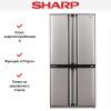 Холодильник Sharp SJ-F95STSL купить за 165&nbsp;590.15 ₽ в Москве с доставкой по РФ