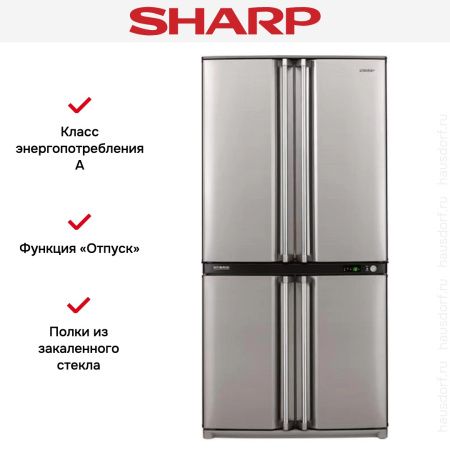Холодильник Sharp SJ-F95STSL купить за 165&nbsp;590.15 ₽ в Москве с доставкой по РФ