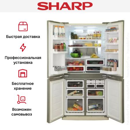 Многокамерный холодильник Sharp SJEX98FBE - купить онлайн, цена 264 990.41 ₽, стоимость доставки по МСК и РФ от 300 рублей, заказать сейчас! Многокамерный холодильник Sharp SJEX98FBE купить за 264 990.41 ₽ в Москве с доставкой по РФ