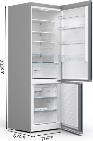Двухкамерный холодильник Bosch KGN49XLEA - купить онлайн, цена 164 300.40 ₽, стоимость доставки по МСК и РФ от 300 рублей, заказать сейчас! Двухкамерный холодильник Bosch KGN49XLEA купить за 164 300.40 ₽ в Москве с доставкой по РФ