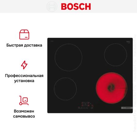 Электрическая варочная панель Bosch PKE611BB2E купить за 30&nbsp;000.34 ₽ в Москве с доставкой по РФ