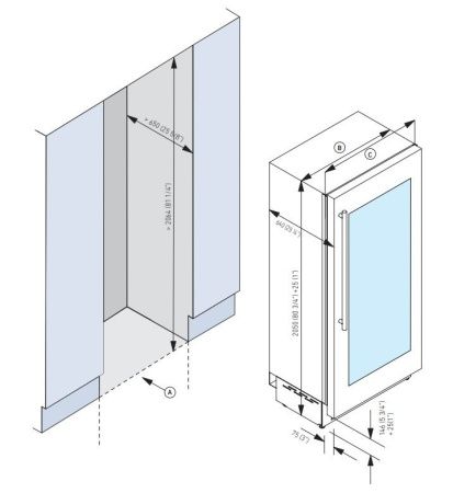 Винный шкаф Fhiaba BKS5990FW3 купить за 499&nbsp;999 ₽ в Москве с доставкой по РФ