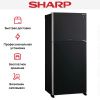 Двухкамерный холодильник Sharp SJXG55PMBK - купить онлайн, цена 189 990.50 ₽, стоимость доставки по МСК и РФ от 300 рублей, заказать сейчас! Двухкамерный холодильник Sharp SJXG55PMBK купить за 189 990.50 ₽ в Москве с доставкой по РФ