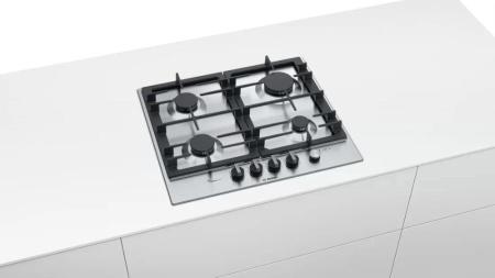 Газовая варочная панель Bosch PCP6A5M90R - купить онлайн, цена 129 999 ₽, стоимость доставки по МСК и РФ от 300 рублей, заказать сейчас! Газовая варочная панель Bosch PCP6A5M90R купить за 129 999 ₽ в Москве с доставкой по РФ